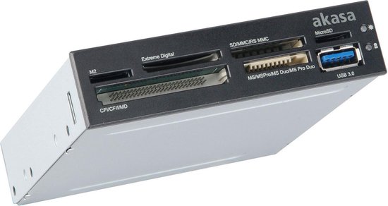 Akasa USB 3.0 SuperSpeed geheugenkaartlezer Intern