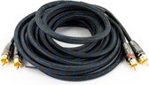 Ssdn Rca-kabel Drievoudig Afgeschermd 5 Meter Zwart