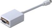 ASSMANN Electronic Mini DP - HD15, 0.15 m 0.15m mini DisplayPort VGA (D-Sub) Wit video kabel adapter