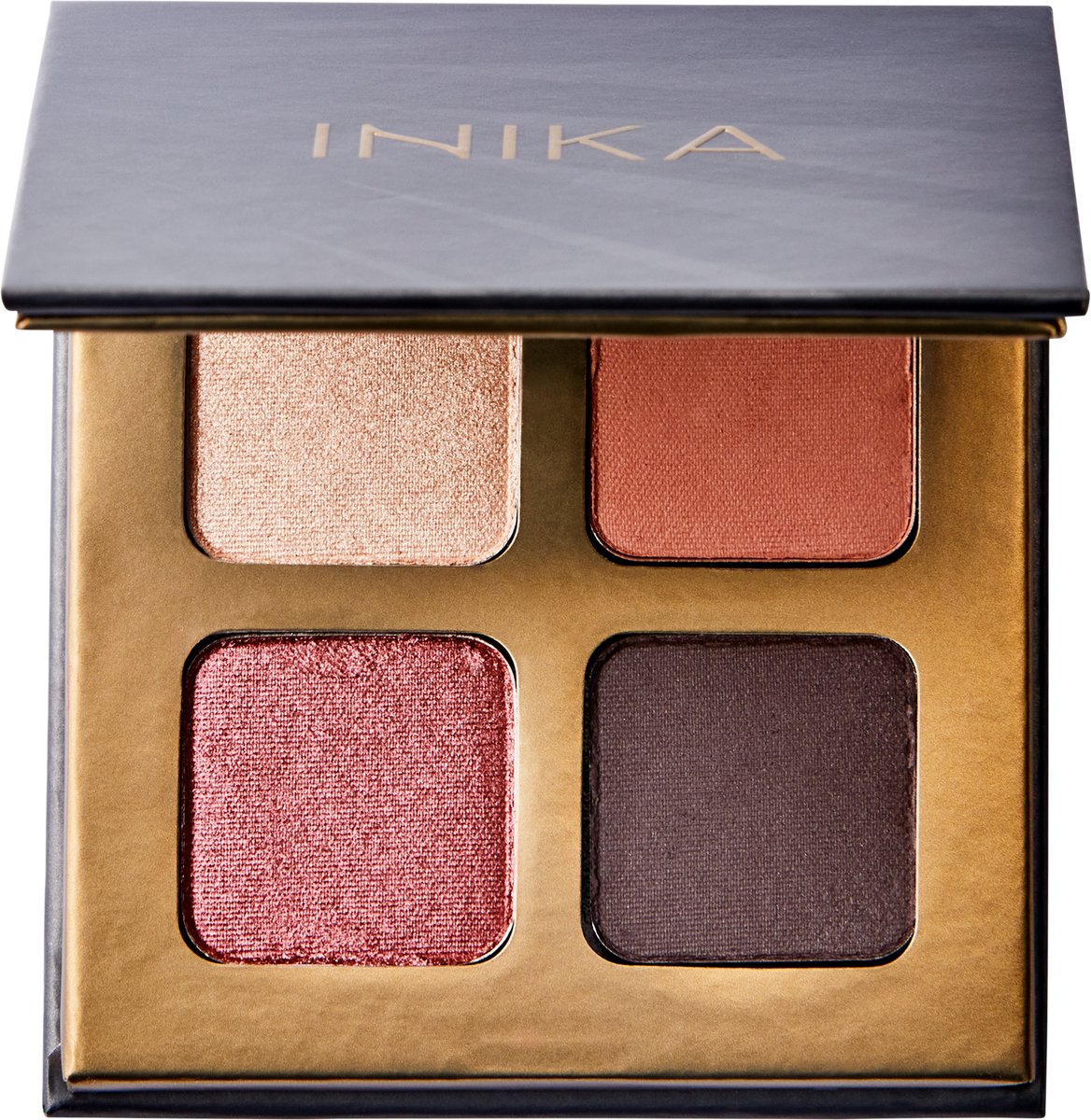 INIKA Eyeshadow Quad - Flowers - Vegan & Biologisch - 4 tinten