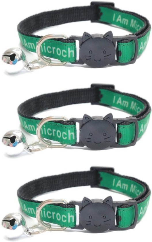 Kattenhalsband - Nylon - Geel - 22-33 cm