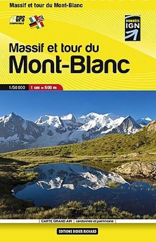 Didier Richard/Glenat Carte Massif et tour du Mont-Blanc (po ... - cover