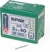 Spax Spaanplaatschroef Verzinkt Torx 3.5 x 40 - 200 stuks
