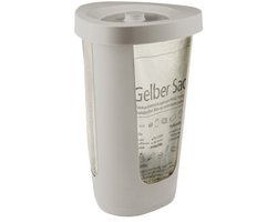 Rotho Fabu afvalzakkenhouder 50L met deksel - cappucino