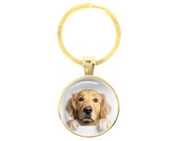 Sleutelhanger Glas | Golden Retriever