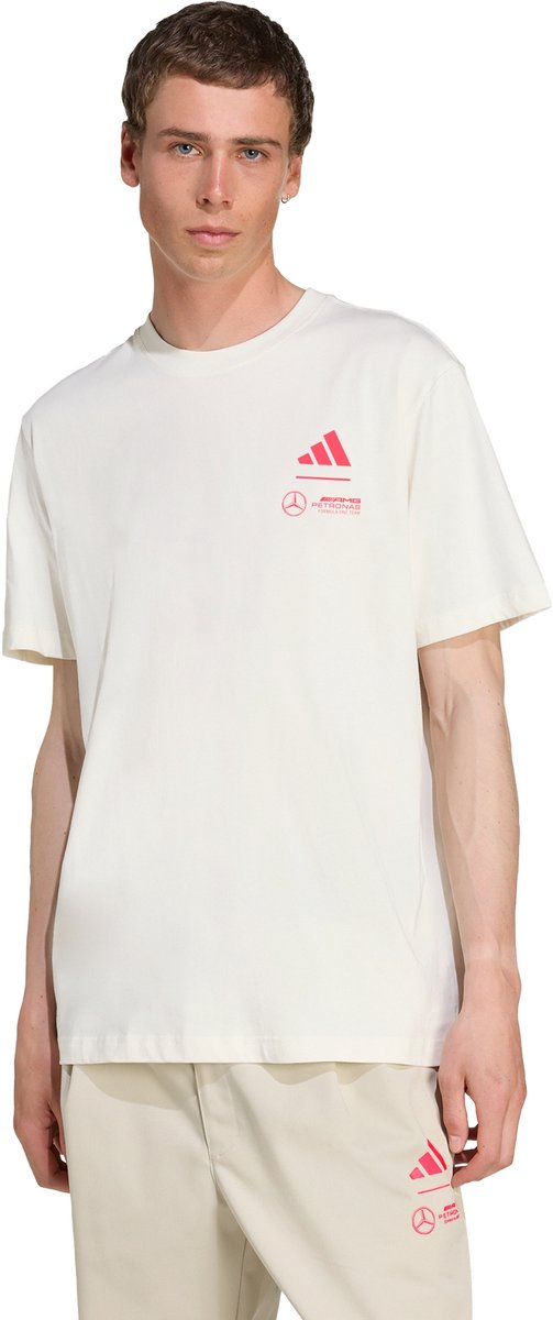 Adidas Performance Mercedes Amg Petronas Formula One Team Summer Graphic T-Shirt Heren Wit