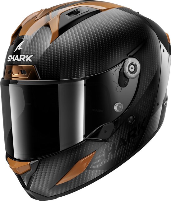 Shark Aeron Carbon Skin Carbon Brons Integraalhelm - Maat M - Helm
