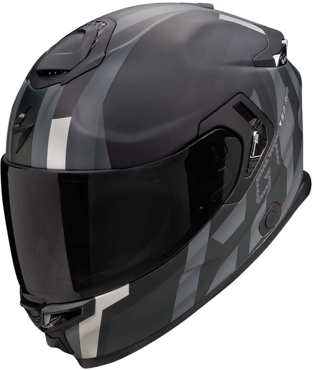 Scorpion EXO-GT SP AIR Touradven Matt Black Silver M - Maat M - Helm