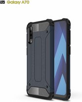 Ntech - Hoesje Geschikt Voor Samsung Galaxy A70/A70s Armor Hoesje - Blauw