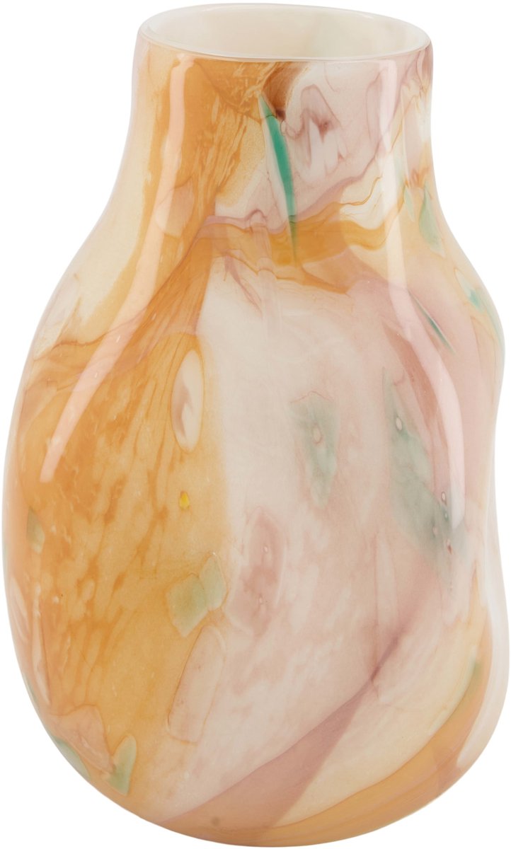 Vase glass 17x17x25cm