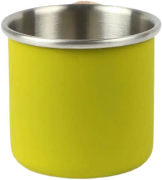 Camping mok - beker van roestvrĳ staal - kalas serie - 400ml - kleur olijfgroen — afbeelding 2