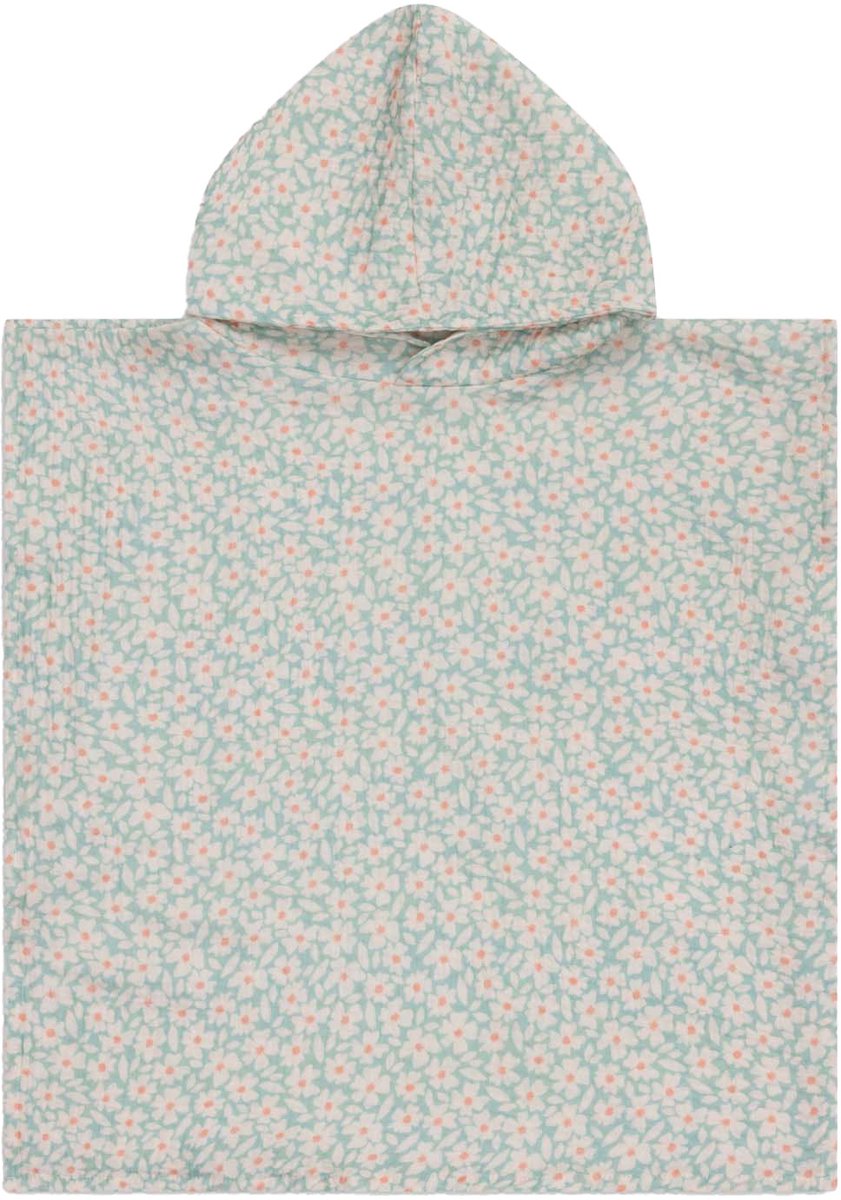 Swim Essentials | Groene Bloemen Hydrofiele Strandponcho 52 x 52 cm