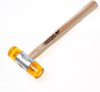 Gedore kunststof hamer 360 gram 32 mm - voor behoedzaam hamerwerk - met verwisselbare koppen
