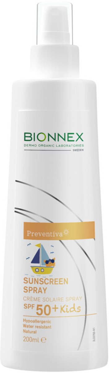 Goedkoopste 2x Bionnex Preventiva Zonnebrand Spray SPF 50 Kids 200 ml