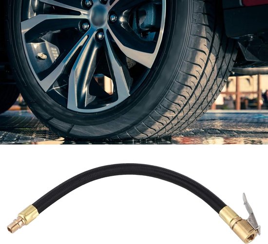Verlengbuis Voor Bandenpomp - 30CM - Bandenpomp Snel oppompen - Adapterslang Snel oppompen Clip - Auto Motorfiets Onderhoudsaccessoires — afbeelding 5