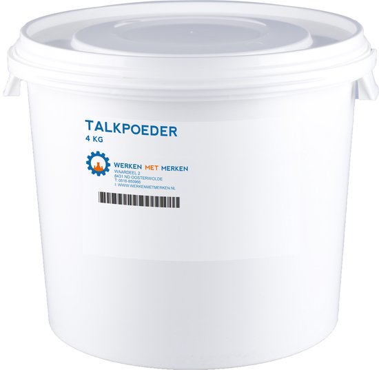 Talkpoeder - Ongeparfumeerd - Emmer, 4 KG