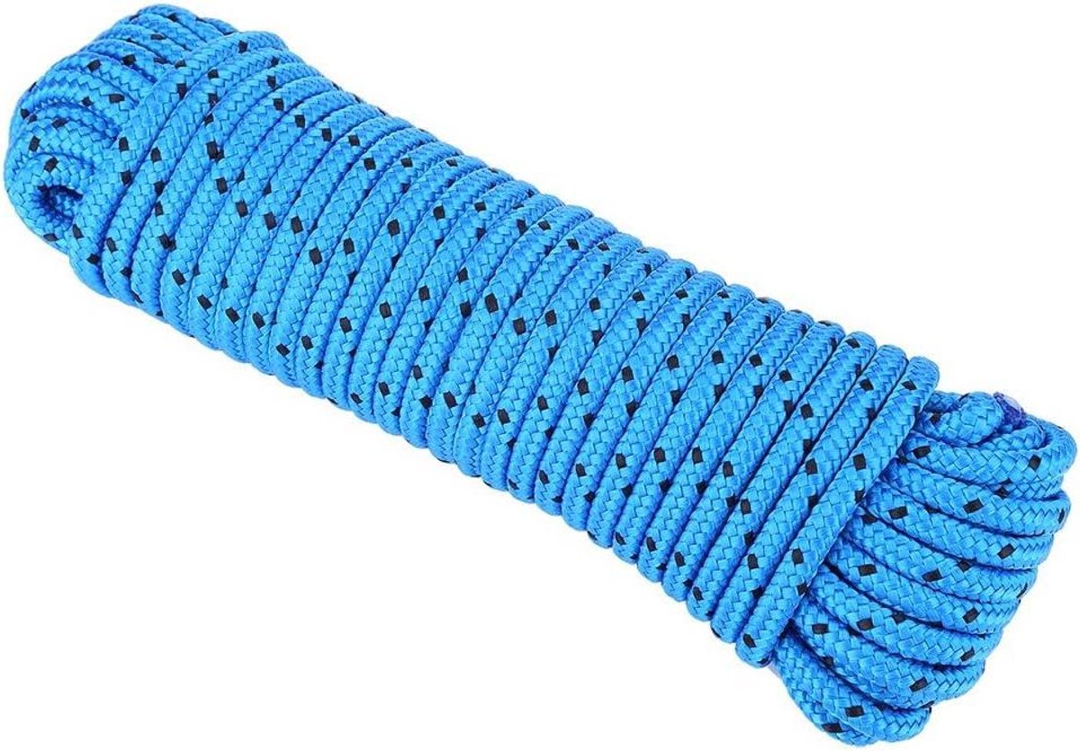 Klimtouw 8 mm gevlochten polypropyleenvezel - Professioneel klimtouw voor buiten reddingsbescherming - 20 m