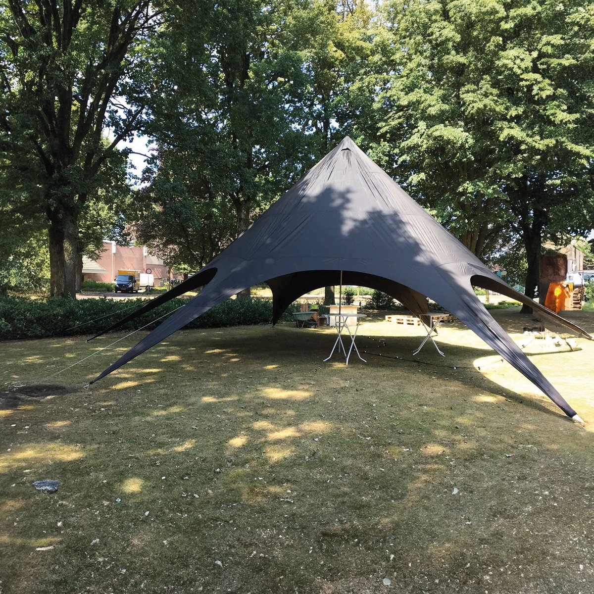Buitenkado Stertent 13,6m – Waterdicht – Ivoorwit