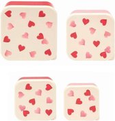 Emma Bridgewater lunchbox set Pink Hearts Roze