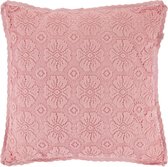 Dutch Decor Sierkussen Paget 45x45 cm roze