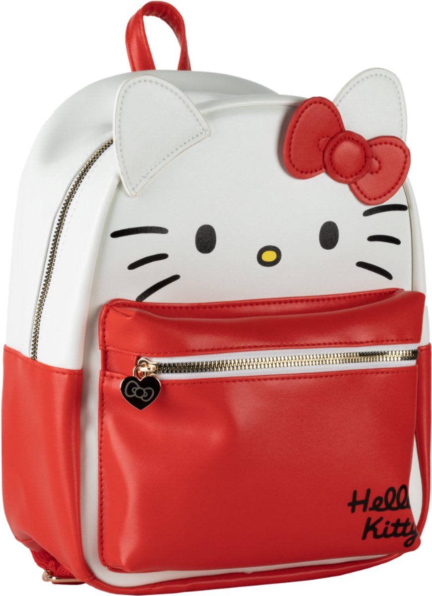 Hello Kitty - kleine rugzak - dubbele ritsen - 3 opbergvakken - Sanrio
