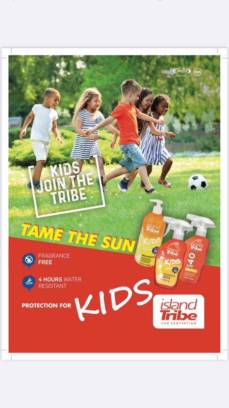 Island Tribe Kids Gel Clair SPF 50 50 ml