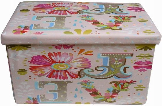 PH Patchhome Pouf Quadrato 35x35x35 Cm - Con Cerniera E Imbottitura Regolabile - Rosa - Utilizzo Interno/Esterno - Fatto A Mano A Berlino