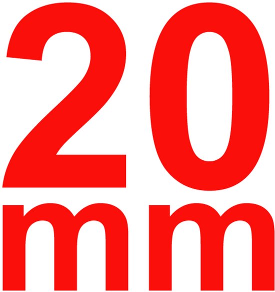 Bracelet de montre en cuir de veau nappa - Facile à changer soi-même - Blauw 20 mm