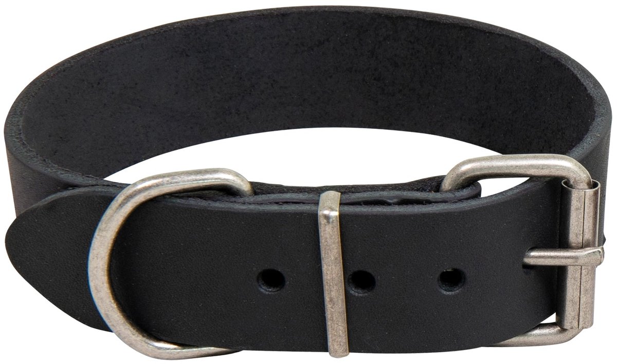 Animal Boulevard Ab30017 - Hals- En Leibanden - Hond - Ab Country Leather Hd Halsband Zwart-35mmx50-58cm - Maat: 35mmx50-58cm - 205277
