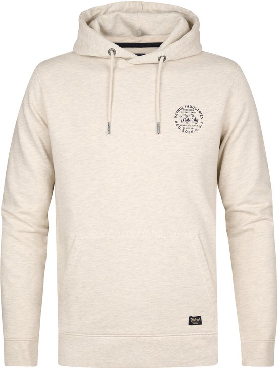 Petrol Industries Heren Logo-print Hoodie Duluth Wit Maat S