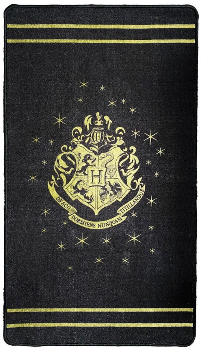 Groovy Harry Potter Carpet Hogwarts / Zweinstein Gold Crest / Wapen 130 x 75 cm Rugs