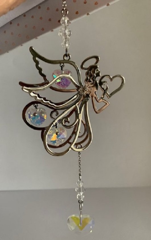 Auto Rosenkranz Schutzengel Anhänger Rückspiegel Auto Deko Innenraum Glücksbringer Guardian Angel Autospiegel Anhänger Perlenengel Autozubehör Klein Geschenk Führerschein Bestanden für Mann Frau Blau
