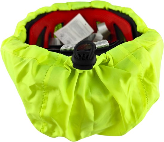 RAMBUX® - Helmcover Fietshelm - Fluor - Waterdicht - Reflecterend - Regenhoes van Merkloos — afbeelding 2