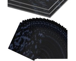 54 stuks pvc-vloerbedekking, zelfklevend, 5,02 m², vinylvloer, vloertegels, plaktegels, 30 x 30 cm, Venylvloerbedekking, laminaat, waterdicht, antislip, pvc-tegels, tegellook, marineblauw