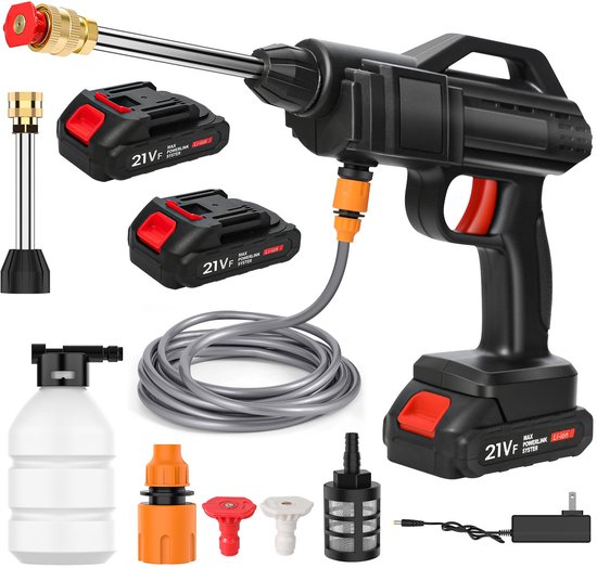 Draadloze Hoge Druk Cleaner Wasmachine Spray Water Gun Auto Wasmachine Druk Water Cleaning Machine Auto Cleaning Tool voor het Schoonmaken van Auto, Tuin en Terras