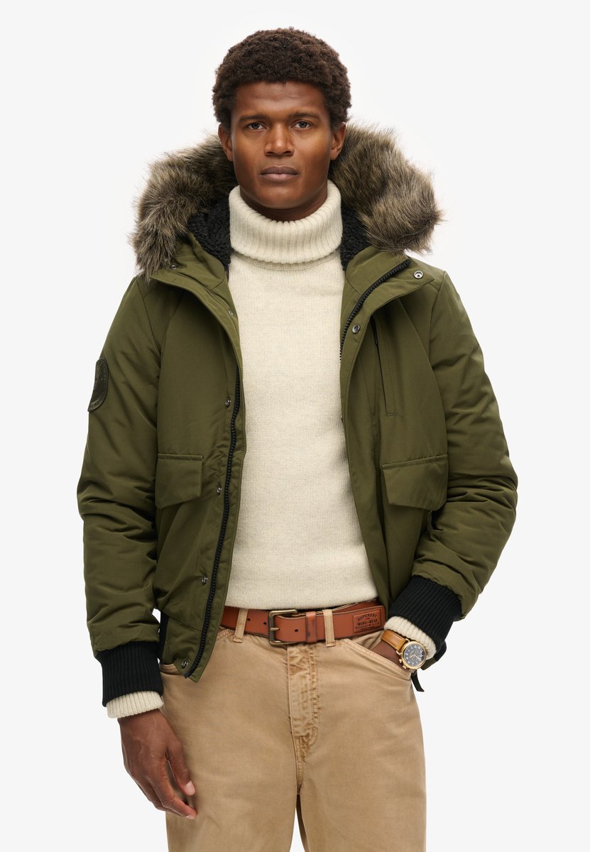 Superdry Heren Everest Bomber Olijf