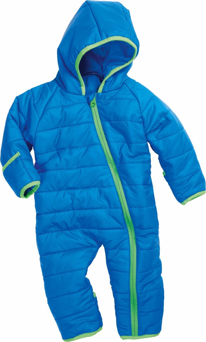 Playshoes Gewatteerde Onesie Baby - Blauw/Groen - Maat 74