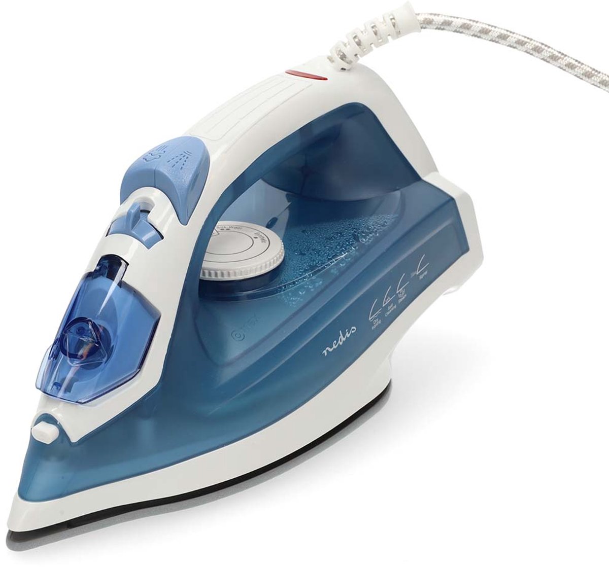 Nedis Stoomstrijkijzer - 0.20L - 20 g/min - 2000W - Blauw