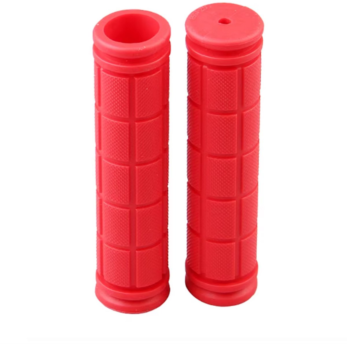 Rieba® Handvatten Kinderfiets 120mm - Fiets - Step - Binnen diameter 22mm - Kinderen - Rubber - Antislip - Rood