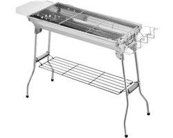 Houtskool barbecue - Langewerpige BBQ - Thuis of camping - Outdoor