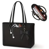 Nivard Handtas Dames - Schoudertas - School - Shopper - Schooltas - Werktas - Zwart
