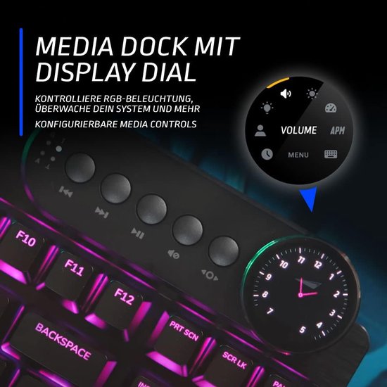 65% RGB Modulair Doe-het-zelf Mechanisch Toetsenbord, 67 Toetsen Hot Swappable 3-pins 5-pins Schakelaar met 3-modus Bedraad 5.0 2,4 GHz Draadloos, 22 Groepen (Zwart