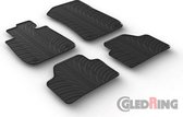 Gledring Rubbermatten passend voor BMW X1 2009-2015 (T profiel 4-delig + montageclips)