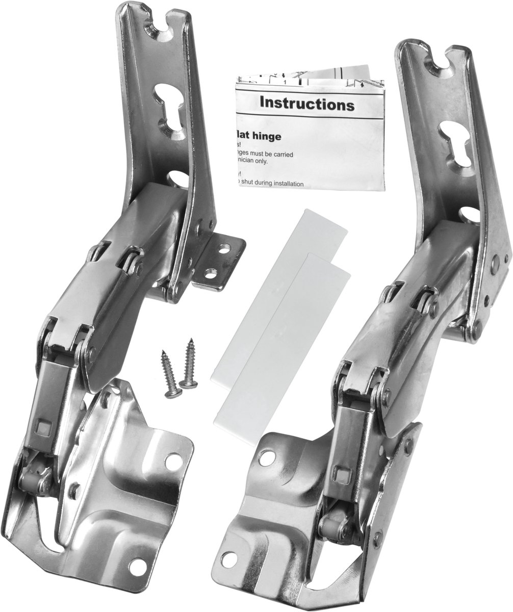 Dparts 2x Dparts koelkast scharnieren - Geschikt voor Bosch Siemens Hettich Miele - koelvriescombinatie scharnier rechts en links - Koelkastdeurscharnier - nr. 00481147 - 481147 - 3306 3307 5.0 - 5546050 Grijs