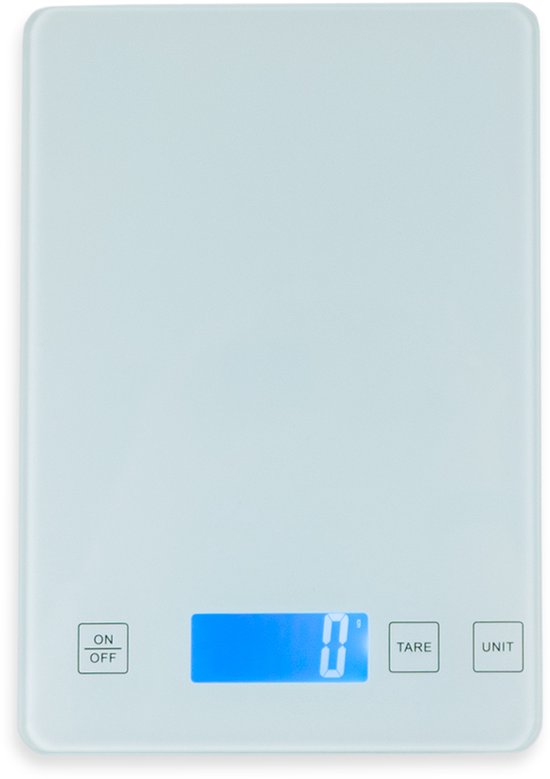 Balance de Cuisine Nimma - Numérique - Rechargeable USB - 1gr à 5kg - Wit