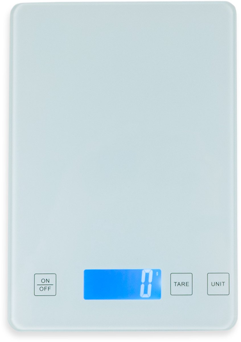 Nimma Keukenweegschaal - Digitaal - USB Oplaadbaar - 1gr tot 5kg - Wit