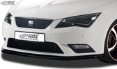 RDX Racedesign Voorspoiler Seat Leon 5F SC/5-deurs/ST 2013-2017 excl. FR/Cupra (ABS zwart glanzend)