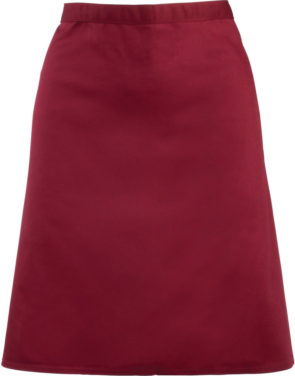 Schort/Tuniek/Werkblouse Unisex One Size Premier Burgundy 65% Polyester, 35% Katoen