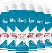 Bol.com Odorex Extra Dry Deodorant Spray Regular- 6x 150ml - voordeelverpakking aanbieding