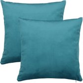 Housse de coussin Barbons 50x50, lot de 2 housses de coussin, taie d'oreiller